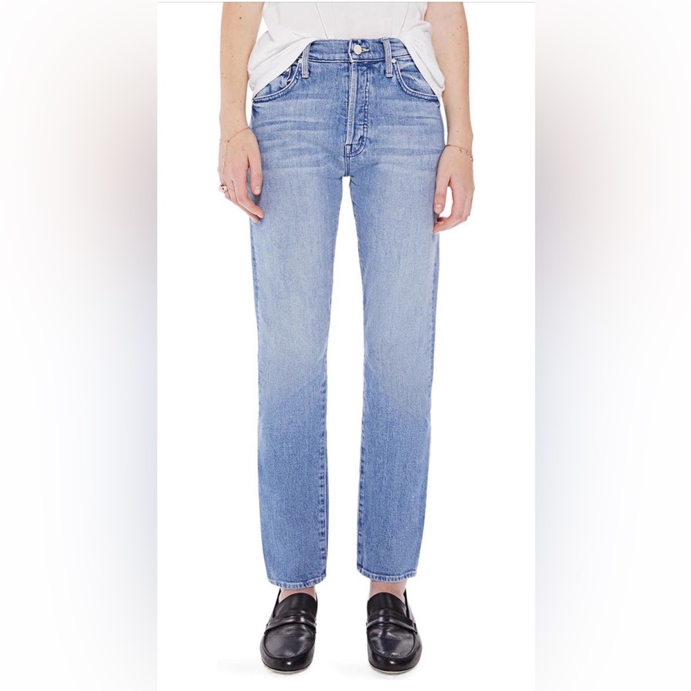 Mother Hiker Hover High Waist Slim Straight Leg -color Herbal Remedy
